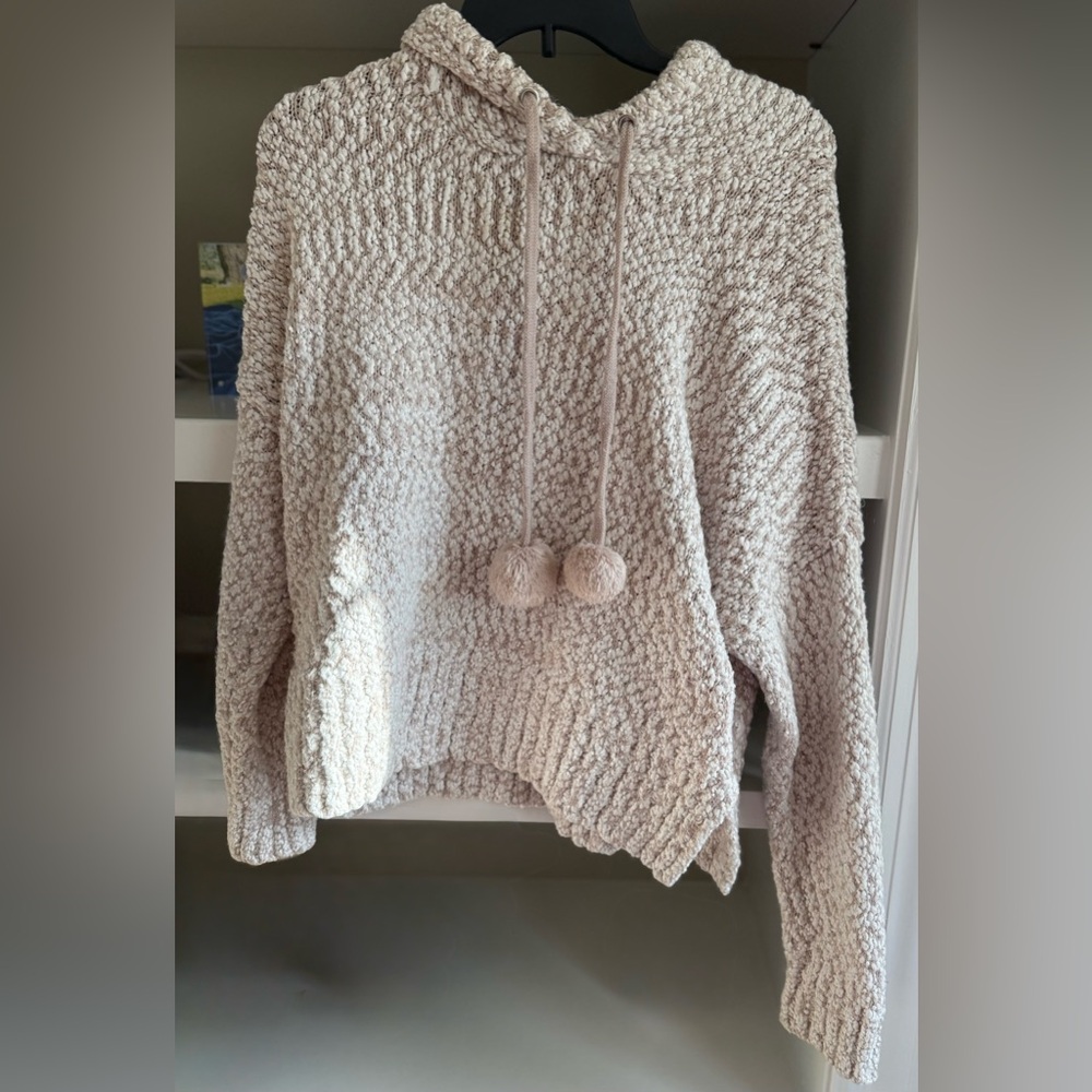 Anthropologie Yes Lola Pom Pom Sweater Sz L
